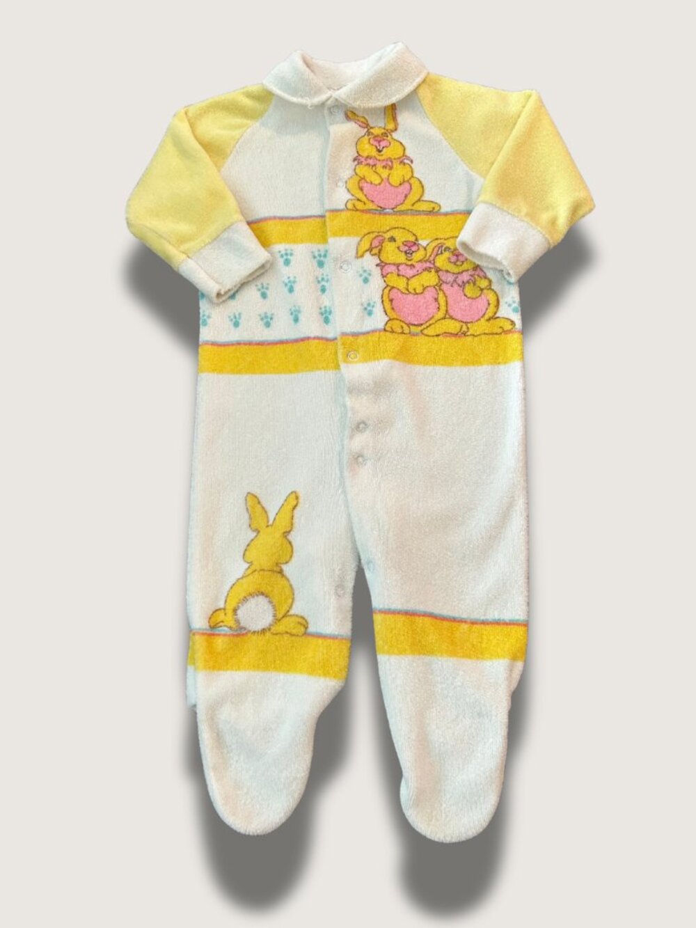 Vintage Snugabye Terry-Cloth Footie